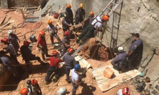 Obra desaba em SP