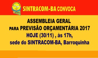 Participe da Assembleia hoje!