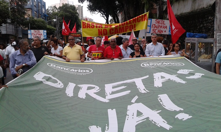 Eleições Diretas e Fora Temer: Manifestações agitam o centro e orla de Salvador