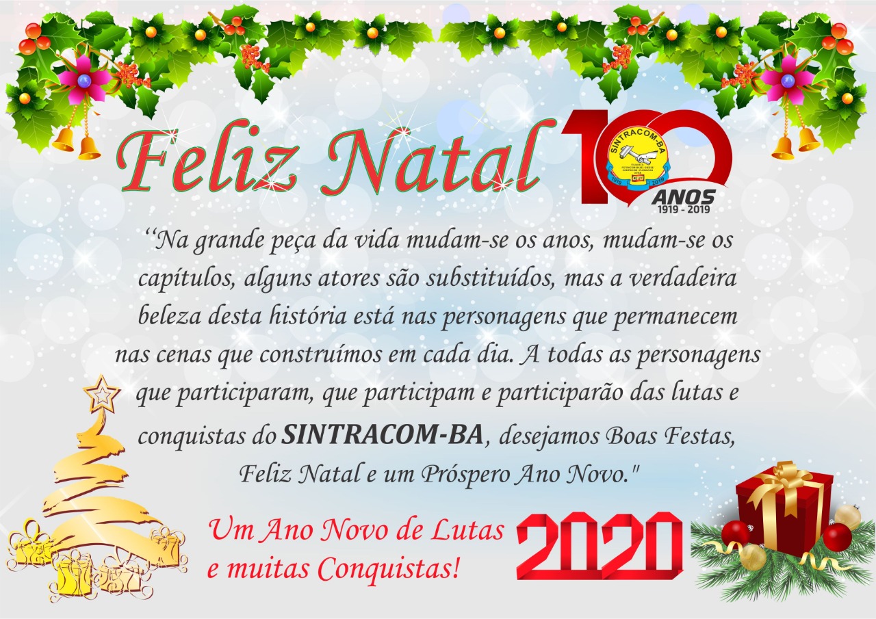 Feliz Natal e um Ano Novo de lutas e muitas conquistas!