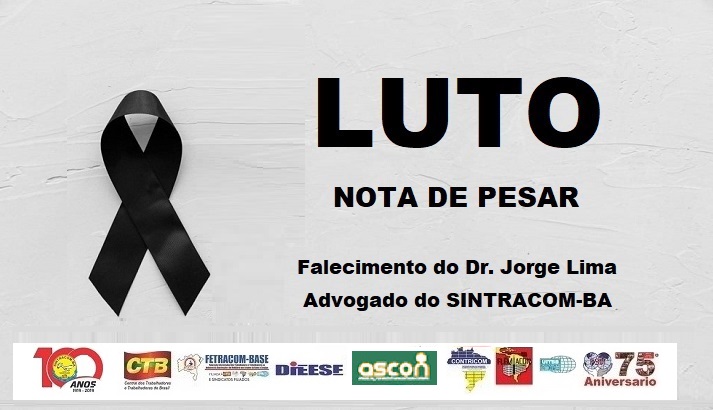 NOTA DE PESAR - Falecimento de Dr. Jorge Lima