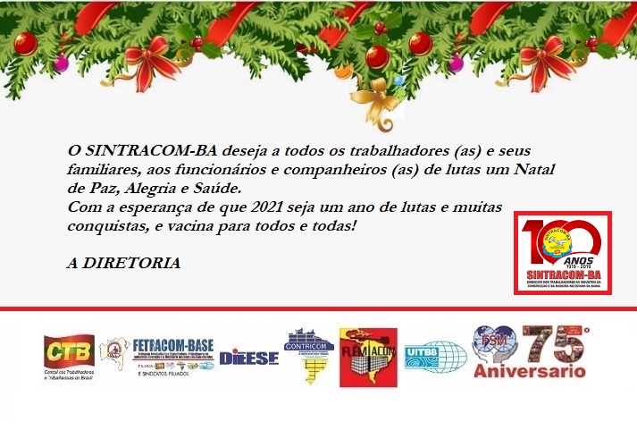 Mensagem de Boas Festas e horário de expediente