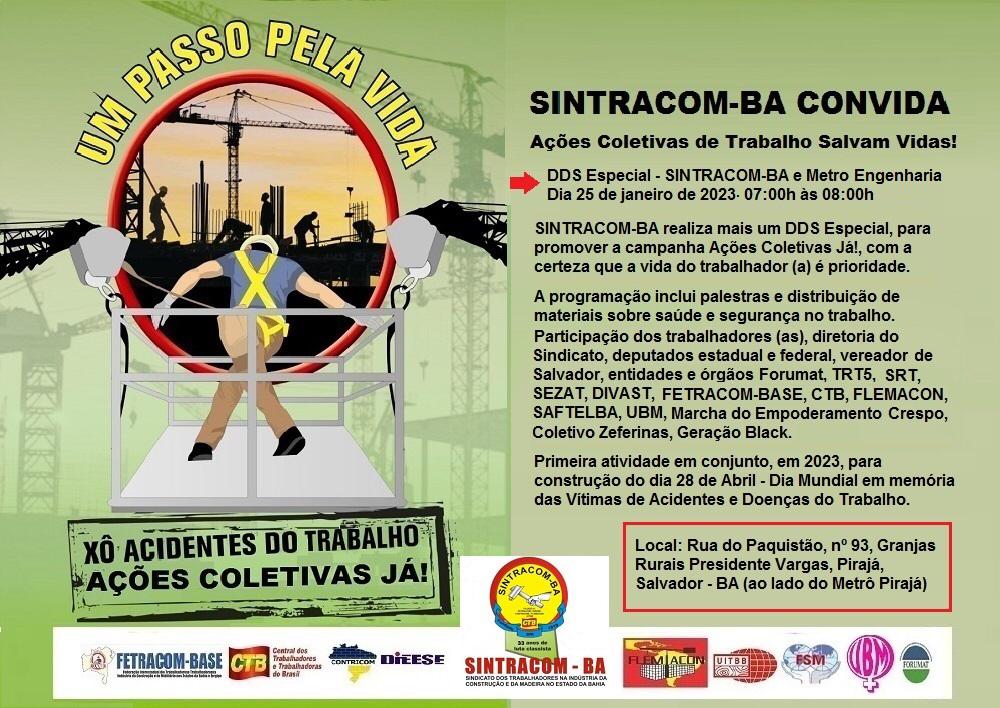 Sintracom-BA realiza DDS especial na Metro Engª