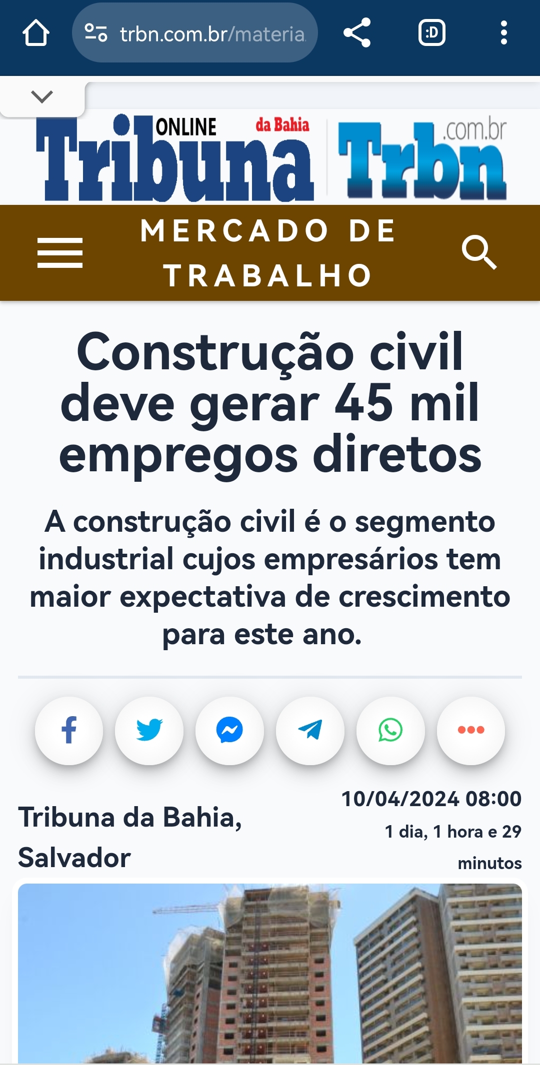 Veja matéria que saiu na Tribuna com o SINTRACOM-BA