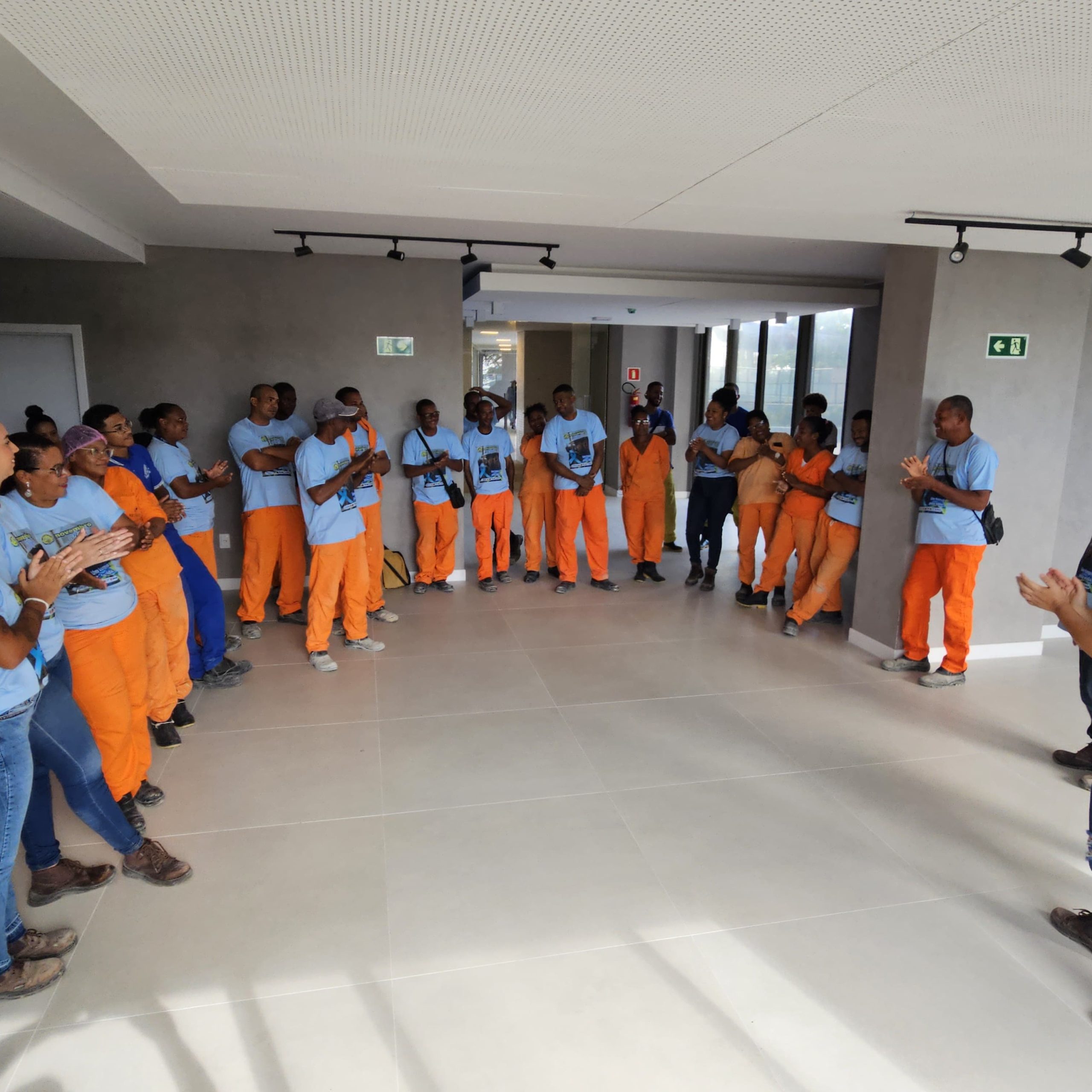 Atividade na Kubo Engenharia encerra campanha Novembro Azul nos canteiros