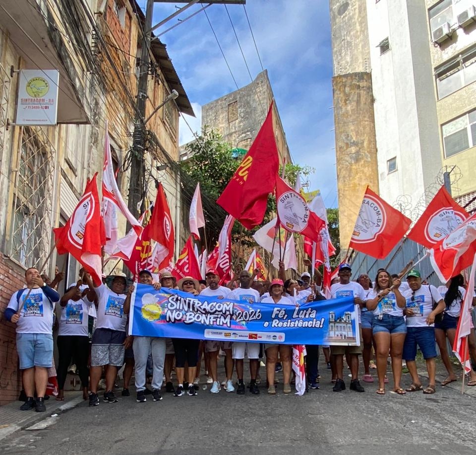 Sintracom-BA no Bonfim: Fé, Resistência e Luta! (fotos e vídeos)