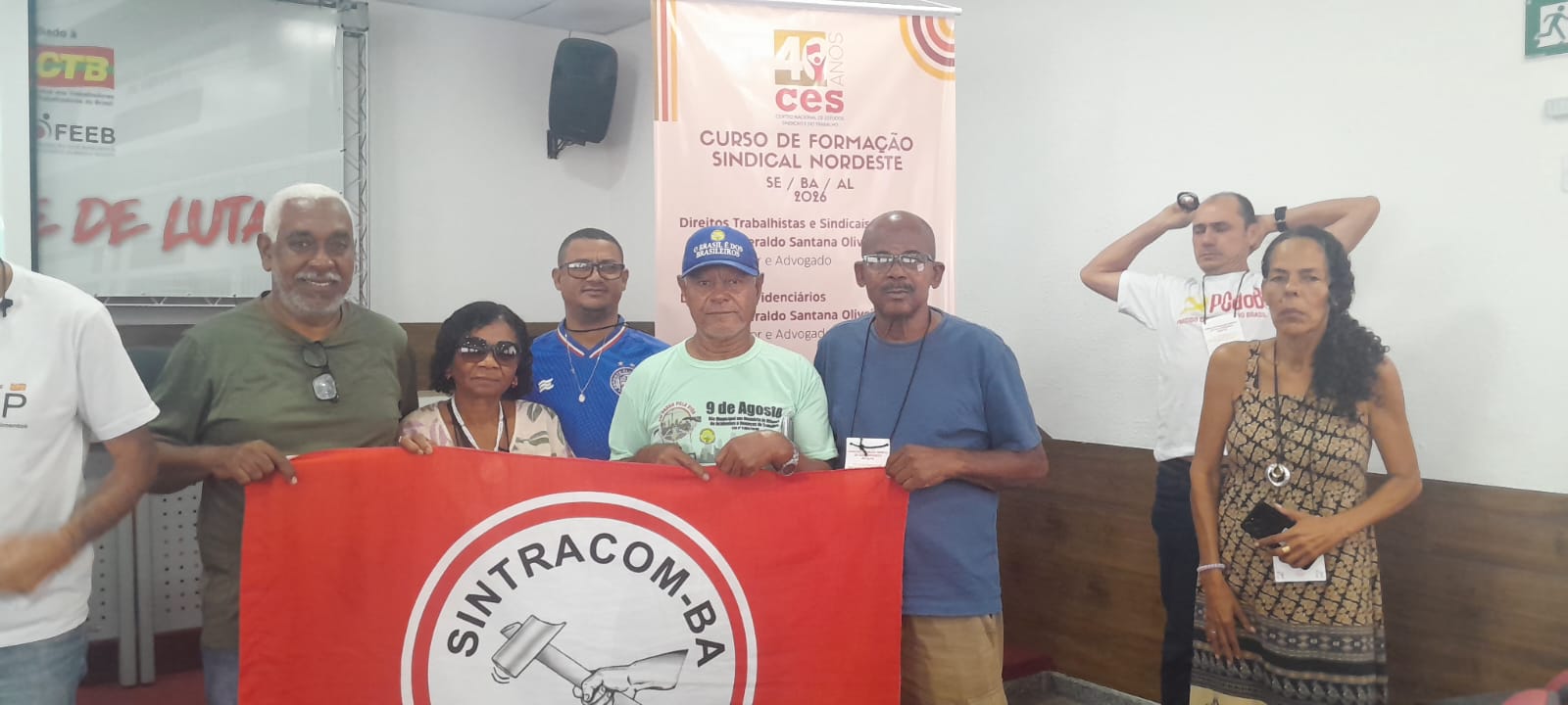 Diretores do SINTRACOM-BA participaram do Curso de Formação Sindical do Nordeste