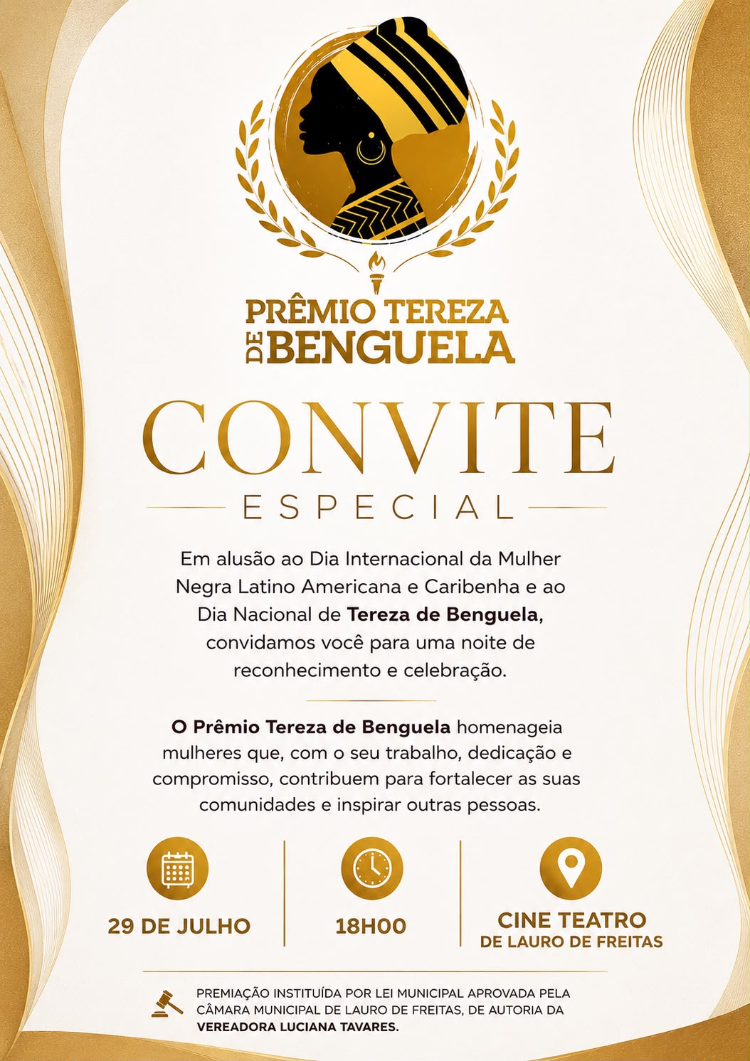 Diretora do SINTRACOM-BA Lúcia Maia será homenageada com o Prêmio Tereza de Benguela